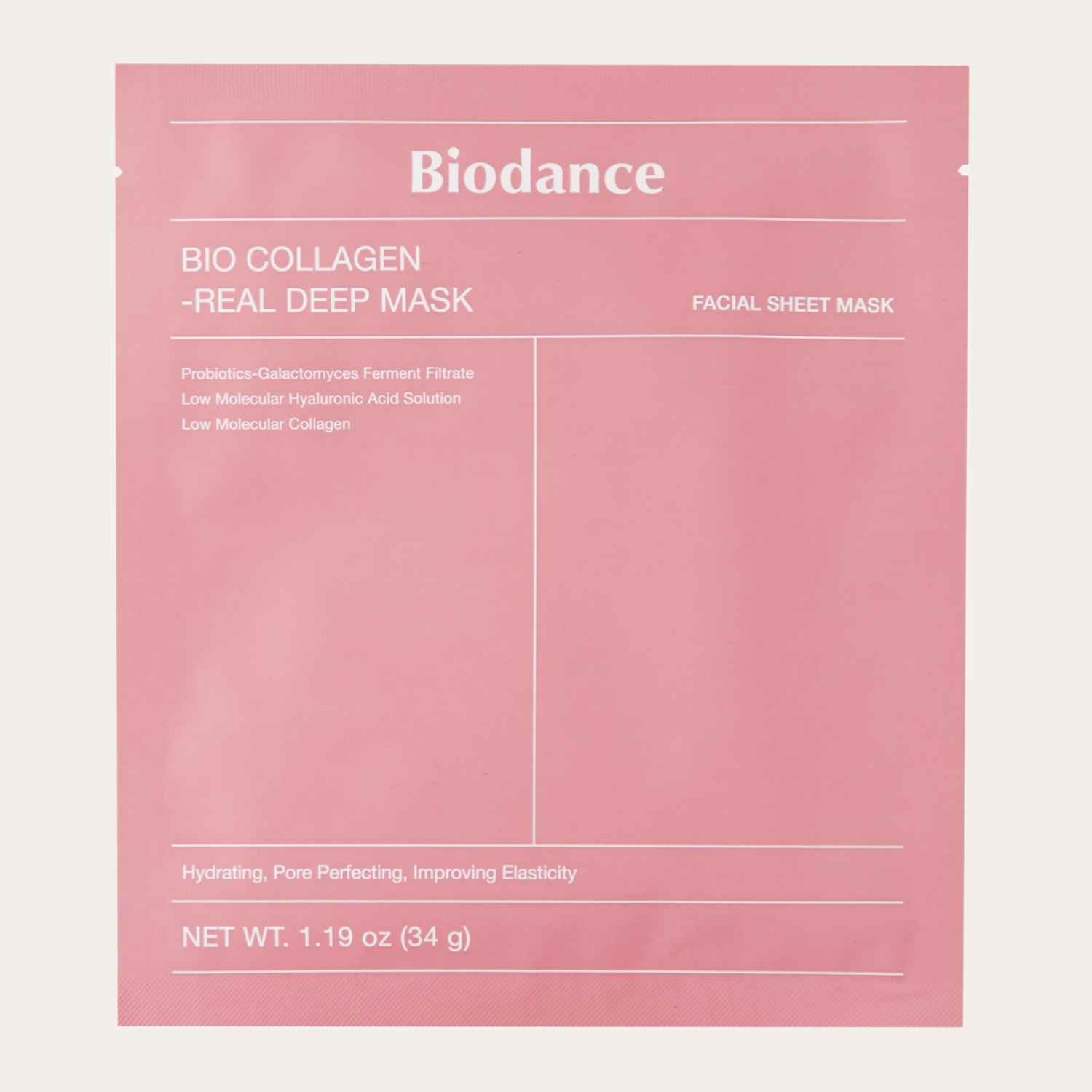 Biodance - Bio-Collagen Real Deep Mask - Masque facial au collagène raffermissant - 1pc/4pcs